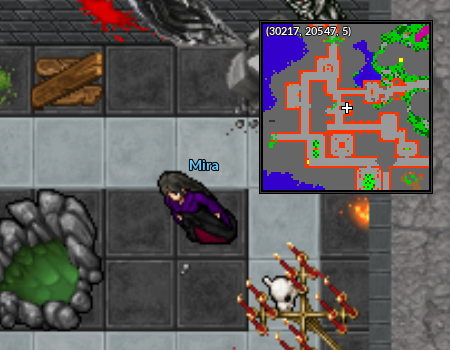 Localização do NPC Mira no Nightmare World