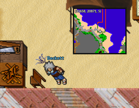Localização do NPC Beckett no Nightmare World