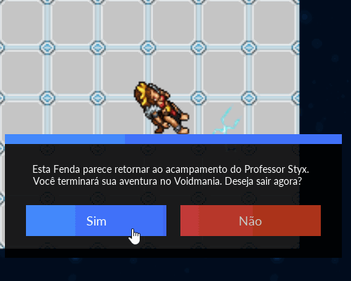 A fenda desmorona antes que o jogador possa atravessar.