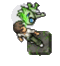 The Time Traveler Statue.gif