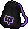 Black and Purple Twitch Bag