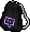 Black and White Twitch Bag