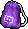 Purple and White Twitch Bag